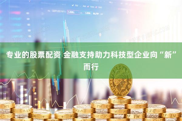 专业的股票配资 金融支持助力科技型企业向“新”而行